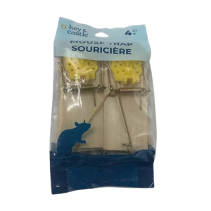 (Pack of 8) Key & Castle Metal Pedal Mouse Trap Sourciere Disposable Reusable