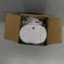 White Manual Bathroom Wall Mounted Soap Dispenser, 10oz/300ml Single Bathroom Shampoo and Conditioner Dispenser, Clear Plastic Refillable Liquid Lotion Pump Dispenser and Organizer