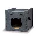 KAQJW Detachable Felt Cat Bed Condo Shelter House for Indoor Use - Easy to Assemble, Durable and Warm Funnest - Cozy Shelter with Built-in Scratching Board and Bonus Cat Toys