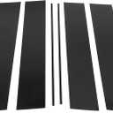 Motoforti Door Pillar Window Trim Anti Scratch Sticker Pillar Posts Door Outer Exterior Cover for Honda Odyssey 2005-2010 Black