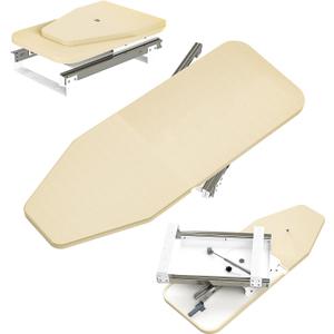 Folding Ironing Board Rotatable 180 Drawer Ironing Platform with Heat-Resistant Cover for Space Saving 800 x 310MM