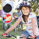 6 Pairs Christmas Kids Bike Gloves Gift Cute Fingerless Gymnastics Workout Golf Gloves for Girls Boys (Black)