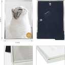 DECANIT 4x6 Picture Frame Metal, Thin Profile Photo Frame 4 by 6 Inch, Display for Wall or Tabletop,Silver