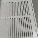 EZ-FLO 12 x 24 Inch (Duct Opening) Return Air Vent Cover for Wall or Ceiling, Solid Steel Return Air Filter Grille, HVAC Vent Cover, White, 61668