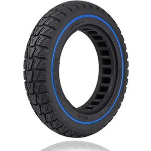 50/75-6.1 Scooter Tire: 10x2.125 Solid Rubber Tires for Okai Gotrax Apex Pro XL Rival XR Ulxta Electric Scooter, 10 Inches Honeycomb Tubeless Replacement Wheels Blue 1 Pcs