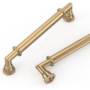 10 Pack 5 Inch(128mm) Champagne Bronze Kitchen Cabinet Handles, Cabinet Pulls Kitchen Cabinet Hardware for Cupboard Drawer Pulls
