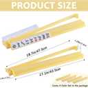 4Pcs Mahjong All-In-One Racks with Pushers, Acrylic American Majiang Tile Holder, Modern Mah Jong Game Rack with Built-In Pushers, Easy Portable American Mahjong Accessories and Gifts(Lemon Yellow)