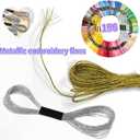 2 x 156 Embroidery Floss | Rainbow Thread for Embroidery, Cross Stitch Thread, Crafting Arts Embroidery Strings Bulk, Metallic Embroidery Floss