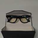 AI Smart Glasses with Camera and Bluetooth,8MP 2K HD Camera Glasses,AI Voice Control,AI Photo Recognition and Translation,Smart Anti-Blue Light Glasses,IP67 Waterproof for Driving,Outdoor,+2 Lenses. (Matte Black Frames,Blue Light Filtering Lenses)