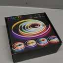 PAUTIX RGB Smart IC COB LED Strip Light,Addressable RGB COB LED Lights 16.4ft,UL-Listed 24V Color Flowing Chasing Effects Strip Lights Multicolor Flexible Color Changing Tape Light,for Bedroom,Party