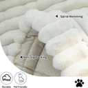 Sofa Couch Cover, Sofa Covers for Dogs Washable, Non-Slip Striped Sofa Slipcovers for Sectional Sofa, Sofa Cover Furniture Protector for L Shaped(Beige White, 27.6"x 27.6")