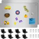 2Pack Magnetic Board,17.1" x 11.8" Magnet Display,for Magnets and Bulletin Board,Suitable for Wall, Refrigerator, Compartment, Cabinet etc,Comes with Dual Lock Tape for Easy Hanging (Silver)