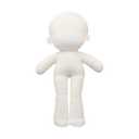 niannyyhouse 30cm  Plush Doll Plain Glossy Standing Sitting Humanoid Stuffed Toys Dress Up Wearable Clothing (30cm-Without Skeleton)