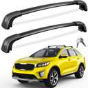 FengYu Lockable Roof Rack Cross Bars 300lb Compatible with KIA Sorento 2016 2017 2018 2019 2020 with Flush Side Rails, Heavy Duty Aluminum Roof Rails Crossbars Cargo Bars Black Carrier Luggage