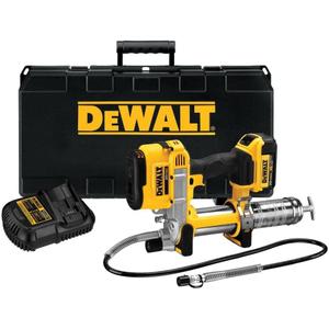 DEWALT 20V MAX Grease Gun Kit, Cordless, 42 Long Hose, 10,000 PSI, Variable Speed Triggers, Battery and Charger Included (DCGG571M1)