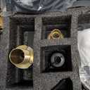 Waterfall Roman Tub Faucet with Hand Shower, Deck Mount Tub Filler Bathtub Faucet with Sprayer, Single Handle Bathtub Faucet Set, Brass Widespread 3 Hole Bathtub Shower Faucet Set Matte Black