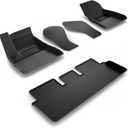 Spigen WeatherBloc Floor Mat Set (with Edgeguard) Designed for Tesla Model 3 2025/2024 Refresh (Highland) with Non-Slide Sliplock Weatherproof Technology (Carbon Edition)