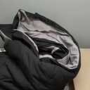 Amazon Basics Reversible Lightweight Microfiber All Season Comforter Blanket, King, Black/Grey