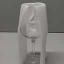 C CREST Wine Glasses Set of 8, 12oz, Lead-free, Clear, Durable Glassware