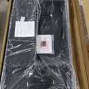 Merax Full Size Bamboo Platform Bed, Mid-Century Bed Frame with Upholstered Adjustable Headboard, Wood Slat Support, No Box Spring Needed, Easy Tool-Free Assembly, Brown+Gray