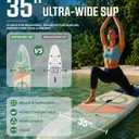 Starcity Family Stand Up Paddle Board for 2+1 People, Inflatable Paddle Board Extra Wide Design 11’6" 35" 6" 450lbs Capacity, Sup Board for Yoga Fishing Camping, W/Complete Accessories