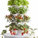 VEVOR Hydroponic Tower, 30 Pods 6 Tiers Hydroponics Growing System Kit with App Control, Vertical Home Garden with 20L Water Tank & Pump, Planter Germination Kit for Indoor Herbs, Fruits, Vegetables