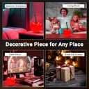 Cherry Lamp LED Light Unique Red Table Lamp for Bedroom, Nightstand or Living Room, Funky and Modern Desk Lamp, Small Decorative Cherry Bedroom Decor