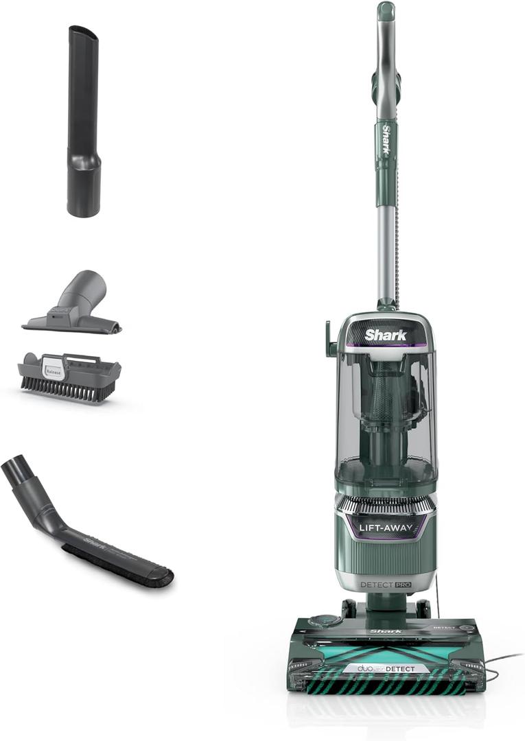 Shark Detect Pro Lift-Away ADV Bagless Upright Vacuum with DuoClean Detect, HEPA Filter, Anti-Allergen, Powerful Suction, and Odor Neutralizer Technology, Evergreen, LA802