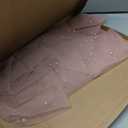 Pearl Valentine's Day Table Runner 29 x 120 Inch Tulle Fabric Lace Table Runners for Bridal Shower Birthday Party Wedding Arch Dessert Table Decor(1 Pack, Dusty Pink)