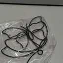 Hotop 6 Pieces Metal Butterfly Wall Decor Metal Wall Art Heart Hanging Decorations Wire Flowers Decals Decor for Kitchen Bathroom Indoor Outdoor Wedding Birthday Party (Classic,Black)