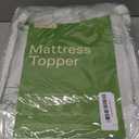 Ultra Soft Full Size Mattress Topper - Viscose Made from Bamboo Pillow Top Mattress Pad for Back Pain Relief - Naturally Cooling for Hot Sleepers, Green