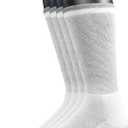 Yomandamor Men's 4 Pairs Diabetic Crew Socks with Seamless Toe and Cushion Sole (10-13)