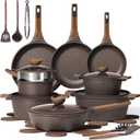 CAROTE 26PCS Pots and Pans Set Non Stick, Cookware Set Pots and Pans Induction Cook Ware, Nonstick Kitchen Cooking, PFOA Free, 26 Piece