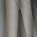 LookbookStore Wide Leg Cropped Jeans for Women High Waisted Stretchy Denim Jean Pants Baggy Flare Trouser Jeans Pockets (Small, Cream White)