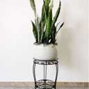 11.8 inches Diameter Tall Metal Plant Stand for Indoor or Outdoor,Heavy Duty Flower Pot Stand Rack Holds Big Heavy Plants,Black (18.9 INCHES TALL)
