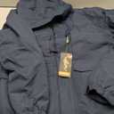 FREE SOLDIER Men's Waterproof Ski Jacket Fleece Lined Warm Winter Snow Coat with Hood Fully Taped Seams, Size S (Midnight Navy)