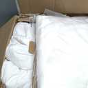 NTBAY Twin Comforter Set with Sheets, 5 Pieces Soft and Breathable Twin Bedding Set, Twin Bed in a Bag, Down Alternative Comforter Set Solid Color All Season, Kids Bedding Set, White