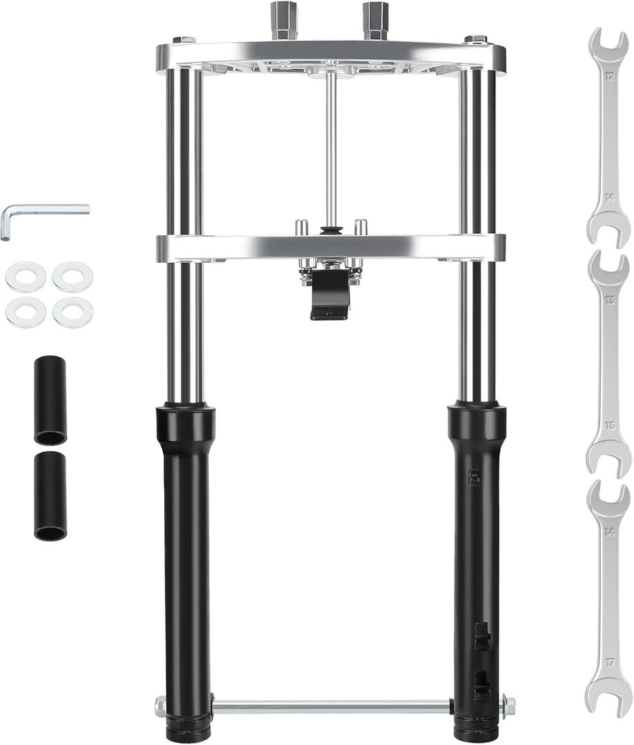 Mini Bike Front Forks Suspension Kit Replacement for Coleman Minibike CT200U CT200U-EX BT200X Axis M200 196cc 200cc 6.5HP Powersports Parts Accessories Shock Absorber Forks Frame Assembly