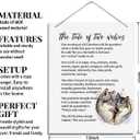 2 x Inspirational Wall Decor, Decorative Hanging Wood Signs, Farmhouse Wall Decor, Hanging Decor Sign for Home Office, Great Motivational and Inspirational Gift, The Tale of Two Wolves Sign (style 2)