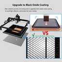Update Heat-Resistant Coating Honeycomb Laser Bed, 400x400mm Honeycomb Durable Steel Honeycomb Panel Table for Most Laser Engraver, Desktop-Protecting, 15.7"x15.7"