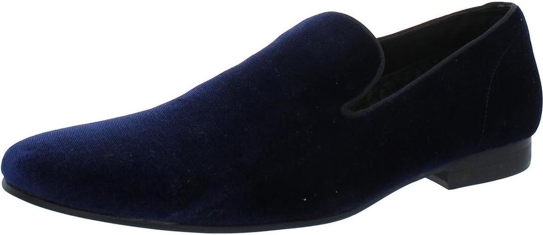 Steve Madden Men's Laight Slip-On Loafer (10, Blue Velvet)