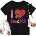 Toddler Kids Boys Girls Shirt Short Sleeve Holiday Tee Xmas Gift Tops Reindeer Merry Christmas T-Shirts (Black)