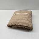 JELLYMONI Khaki Duvet Cover King Size, 3pcs Washed Microfiber Bedding Set, Soft Breathable Seersucker Duvet Cover Set with Zipper Closure and Corner Ties for All Seasons (King(104"90"))