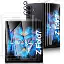 Fotbor [3+3+3 Pack Screen Protector for Samsung Galaxy Z Fold 7, Flexible EPU Inner Screen Film, 9H Tempered Glass Back & Camera Lens Protector, Auto-Repair, Anti-Scratch, High Definition