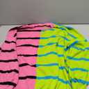 Fisoew Womens Striped Pullover Sweater Crew Neck Long Sleeve Knitted Color Block Casual Loose Lightweight Sweaters for Women (Large, Rose Red)