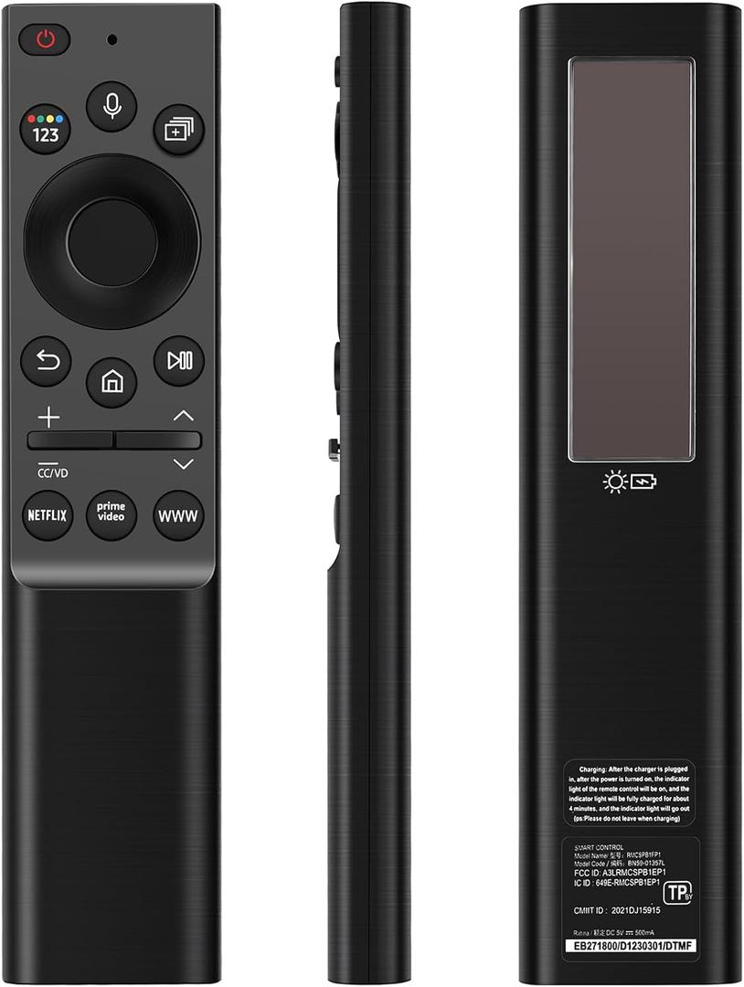 Brand Remote Control Replaces Samsung Voice Remote Control, Compatible with QLED 4K Smart TV Q60A Q70A Q80A QN800A QN90A Series, BN59-01357L, Black