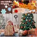 Yookeer 150 Pcs Christmas Mini Resin Snowflakes for Crafts Small Pastel Resin Snowflakes Snow Shaped Christmas Ornaments for DIY Crafts Xmas Tree Home Decor, 3 Sizes(White, Blue, Light Green)