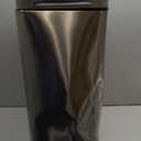 Home Zone Living 12 Gallon Slim Kitchen Trash Can with Soft Close Lid, Step Pedal, Bag Tuck Band, and Removable Liner, Stainless Steel, Silver