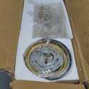 2-Pack Pendant Lights Kitchen Island, 7.5" Farmhouse Pendant Lighting with Amber Seeded Glass Shade, Hanging Light Fixtures for Dining Room, Brushed Gold, AD-22151-1P2-GD-OR