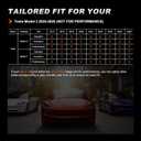AOMSAZTO Car Seat Cover Fit for Tesla Model 3 2024 2025 (Not for Performance) - Full Set Black Seat Covers(with Armrest Cover)